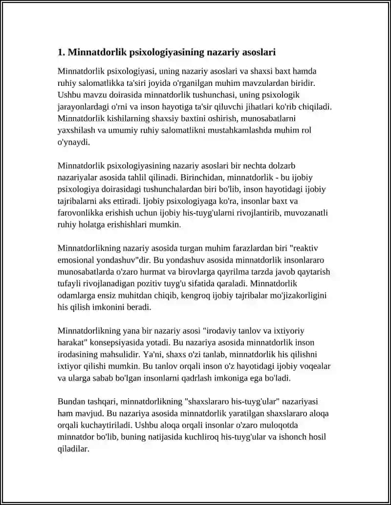 MINNETDORLIK PSIXOLOGIYASI 3