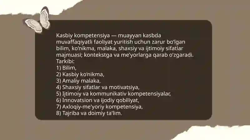 Kasbiy kompetensiya va uni rivojlantirish yõllari 3