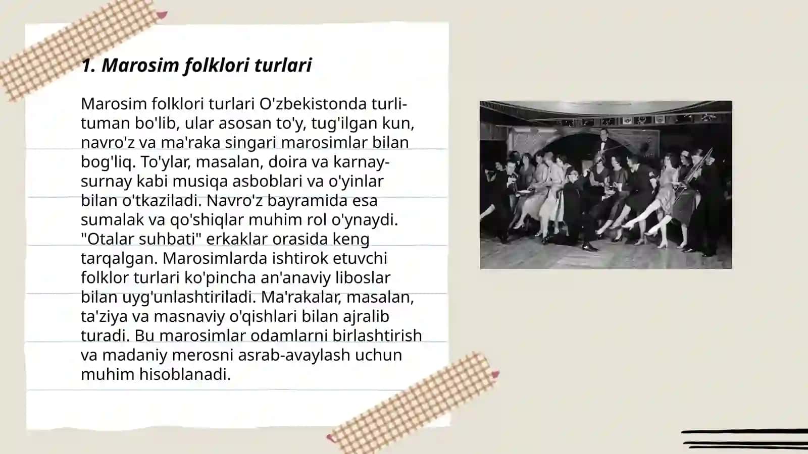 Marosim va nomarosim folklor janrlari 3