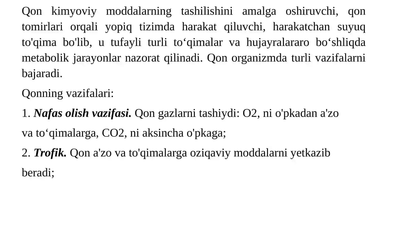 Qon va Limfa-retikulyar biokimyosi 3
