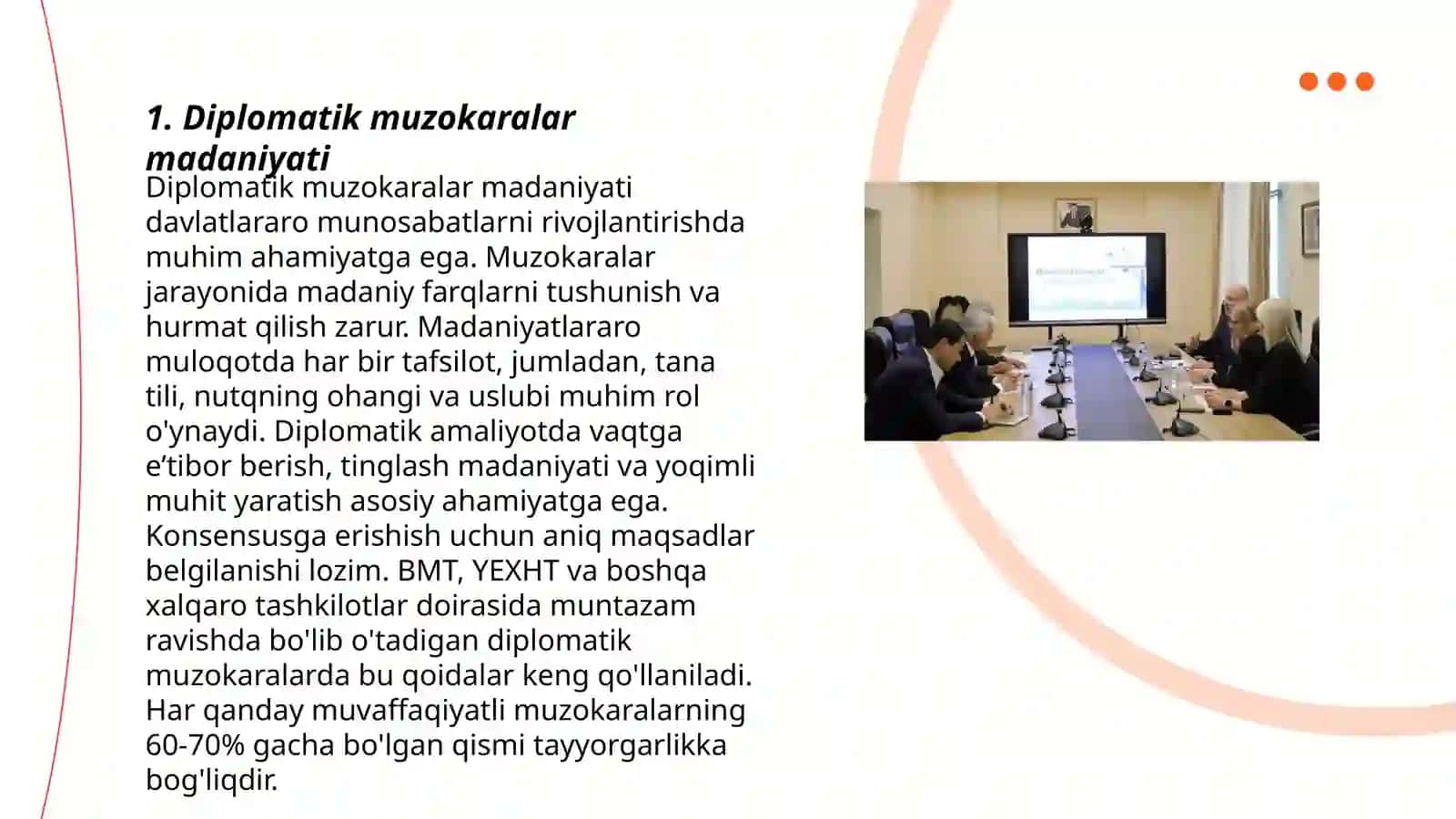 Diplomatik muzokaralar madaniyati 3