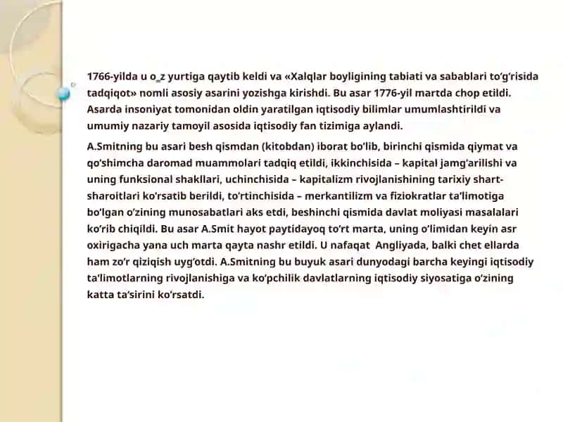 Adam Smit va David Rikardoning iqtisodiy ta’limotlari 3
