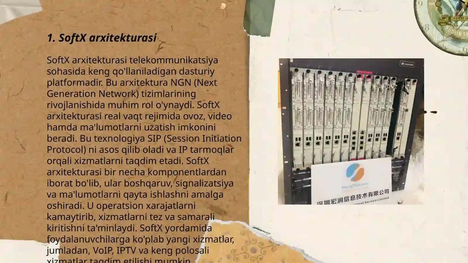 Huawei firmasining SoftX (SoftSwitch) qurilmasini o‘rganish 3