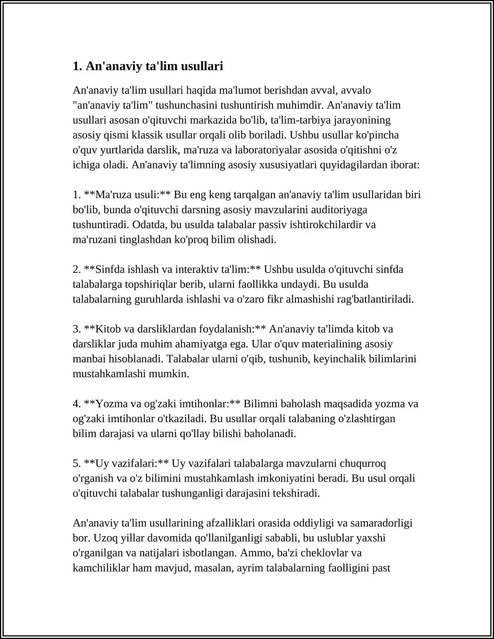 STANDARTLARNING TURLARI VA TOIFALARI 3