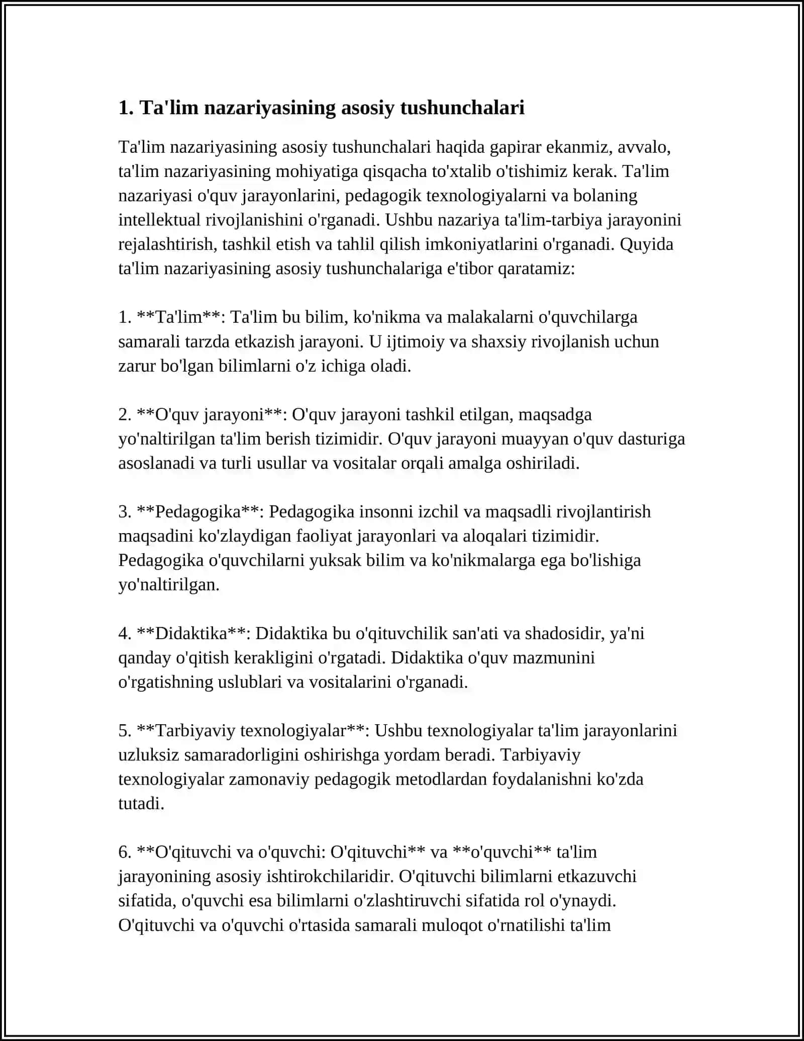 TA'LIM NAZARIYASI VA TARBIYA TURLARI 3