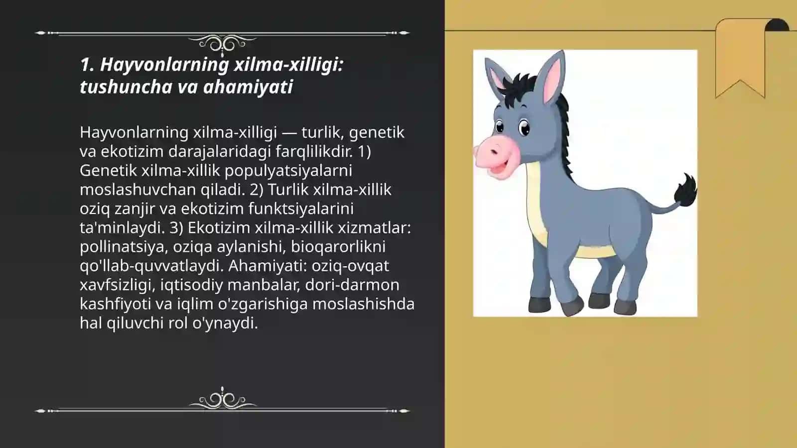 Hayvonlarning Xilma -xilligi 3