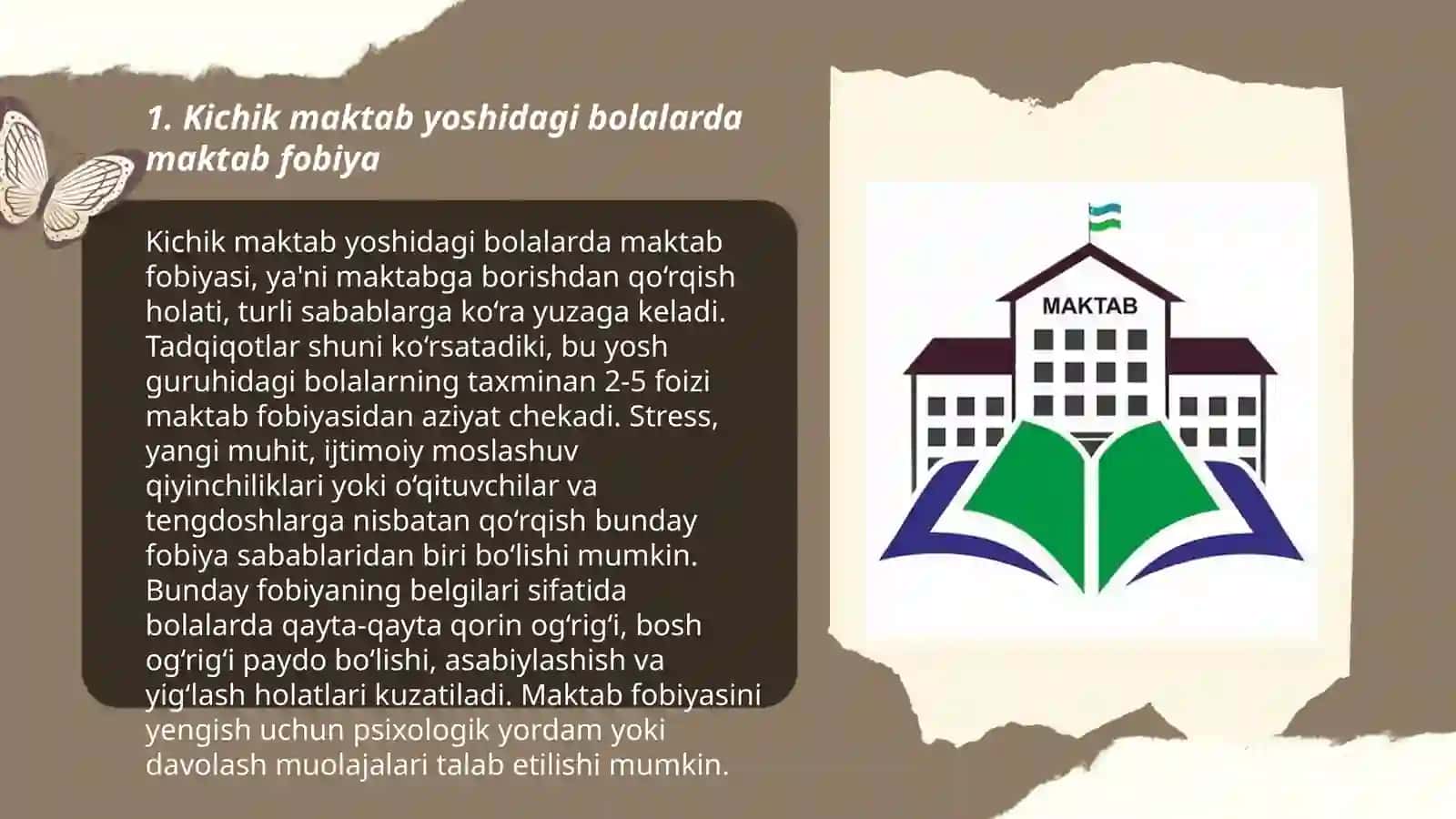 Kichik maktab yoshidagi bolaning maktabga moslashishi muammosi 3