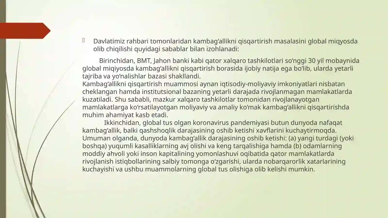 Kambag’allikni qisqartirish 3