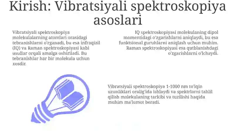 Vibratsiyali spektroskopiya asoslari va usullari 3