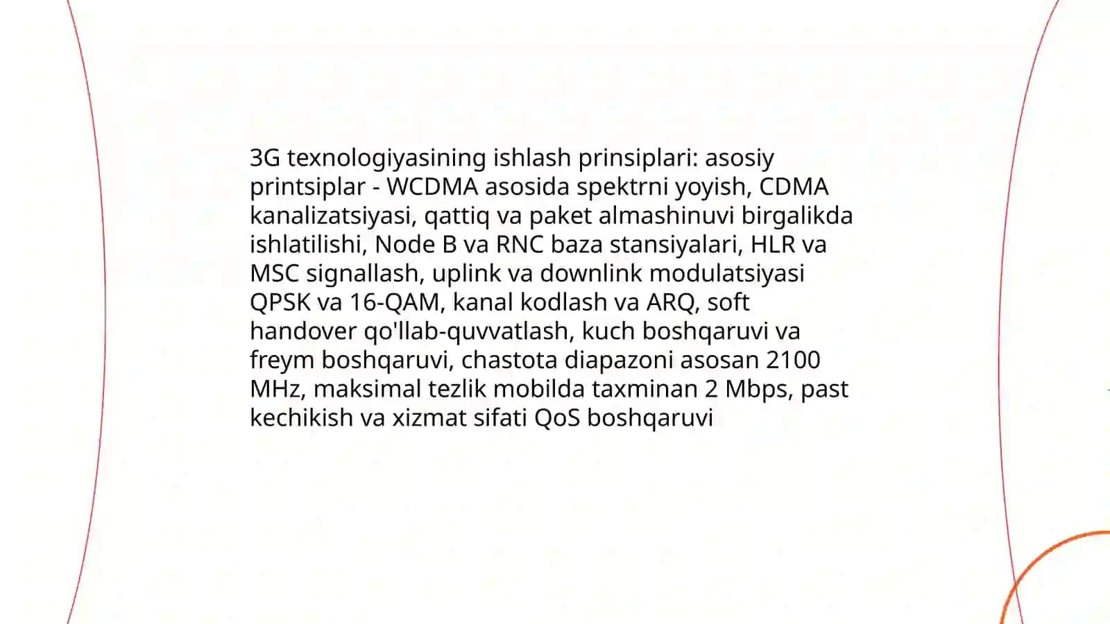 3G, 4G, 5G aloqa tarmoqlari 3