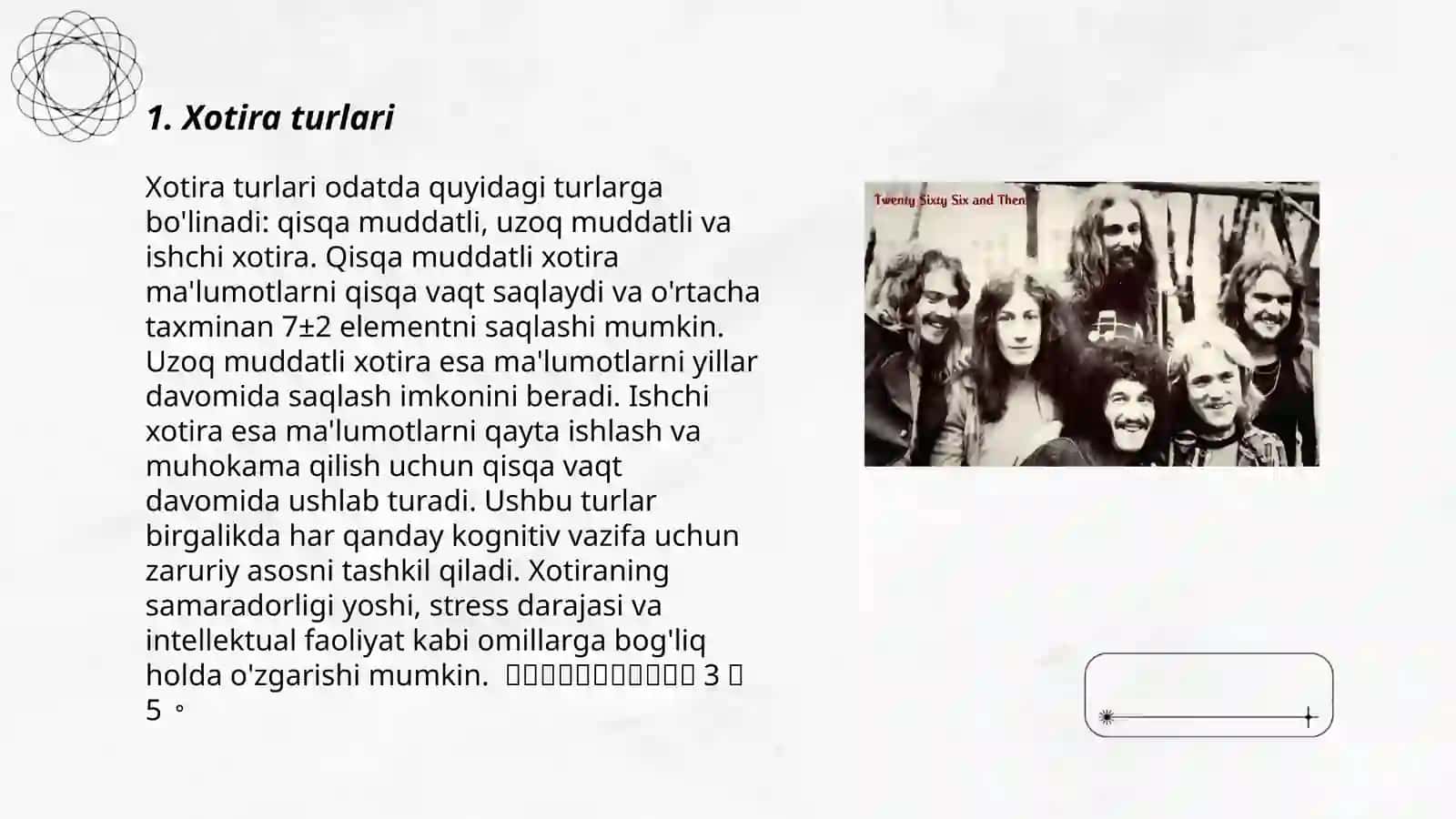 Xotira turlari va ularni mustahkamlash 3