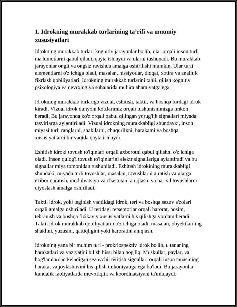 IDROKNING MURAKKAB TURLARI 3