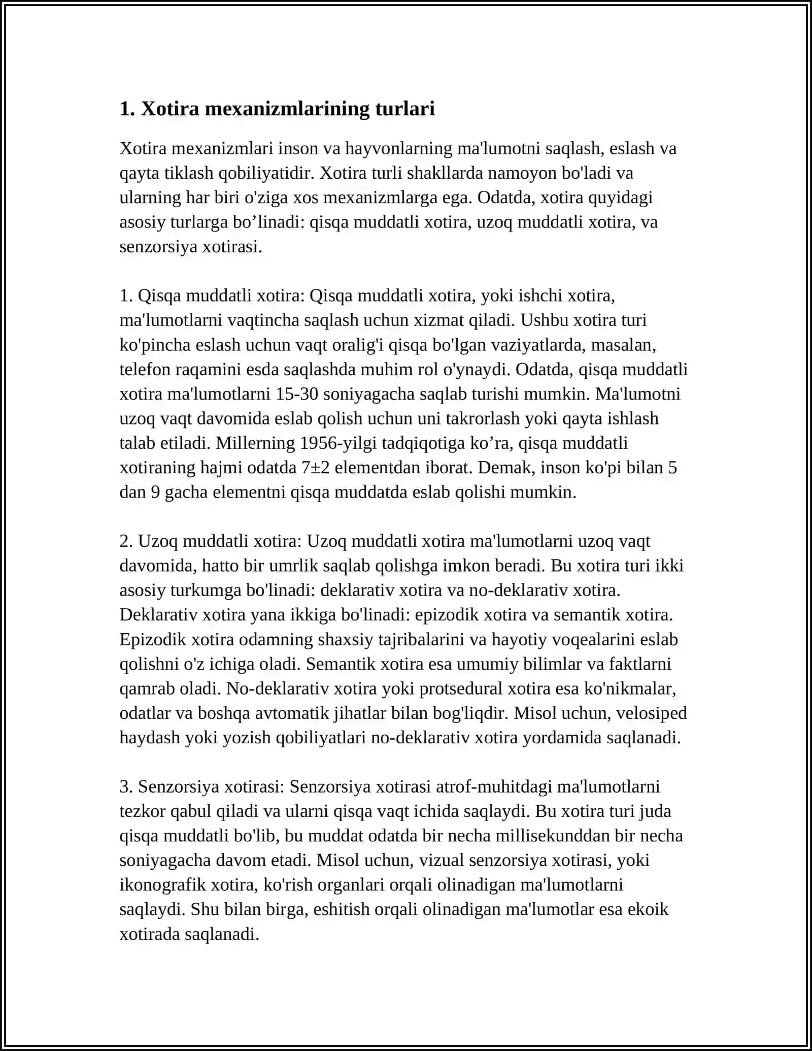 XOTIRA MEXANIZMLARI 3