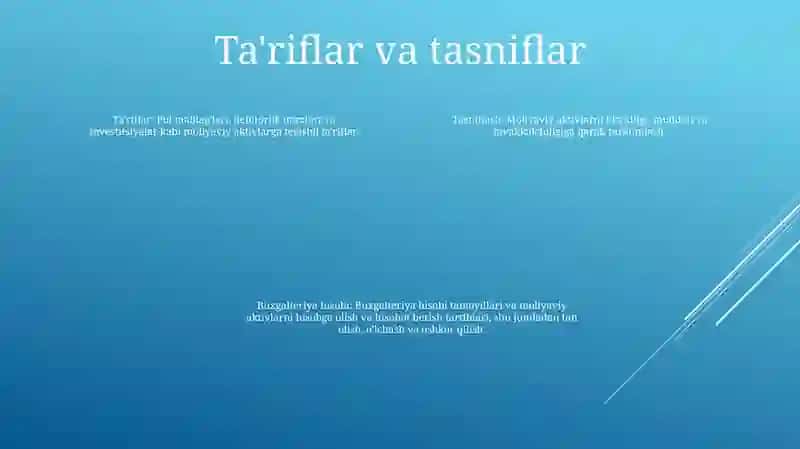 Budjet Tashkilotlarida Moliyaviy Aktivlar Hisobi 3