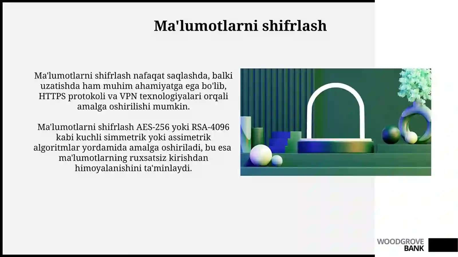 Axborot havfsizligini himoyalash usullari 3