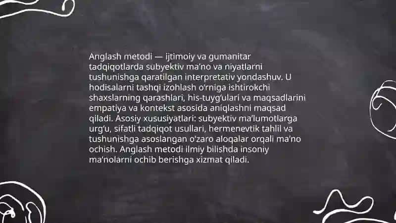 Anglash Metodi 3