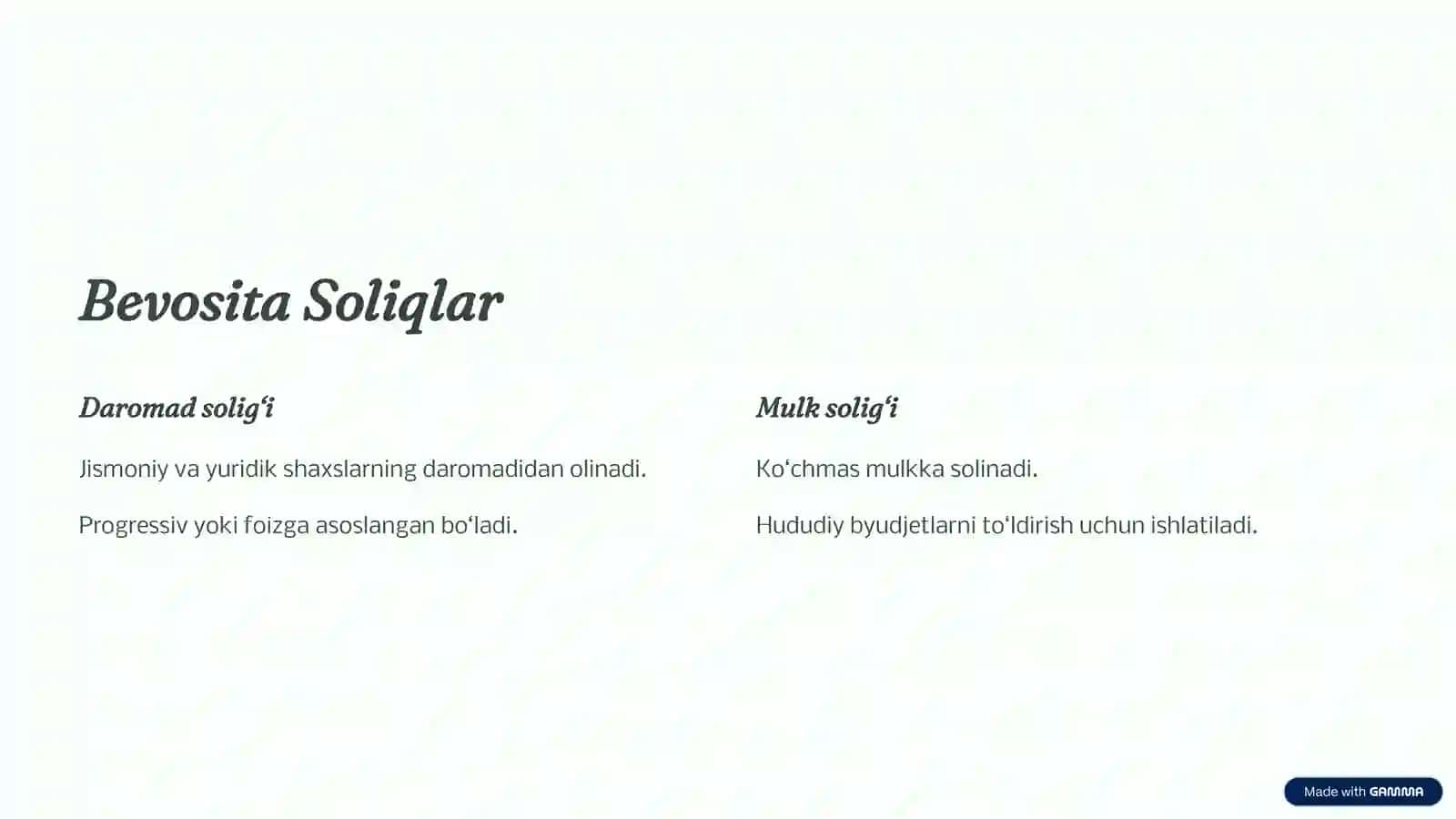 Soliqlar va Ularning Guruhlanishi 3