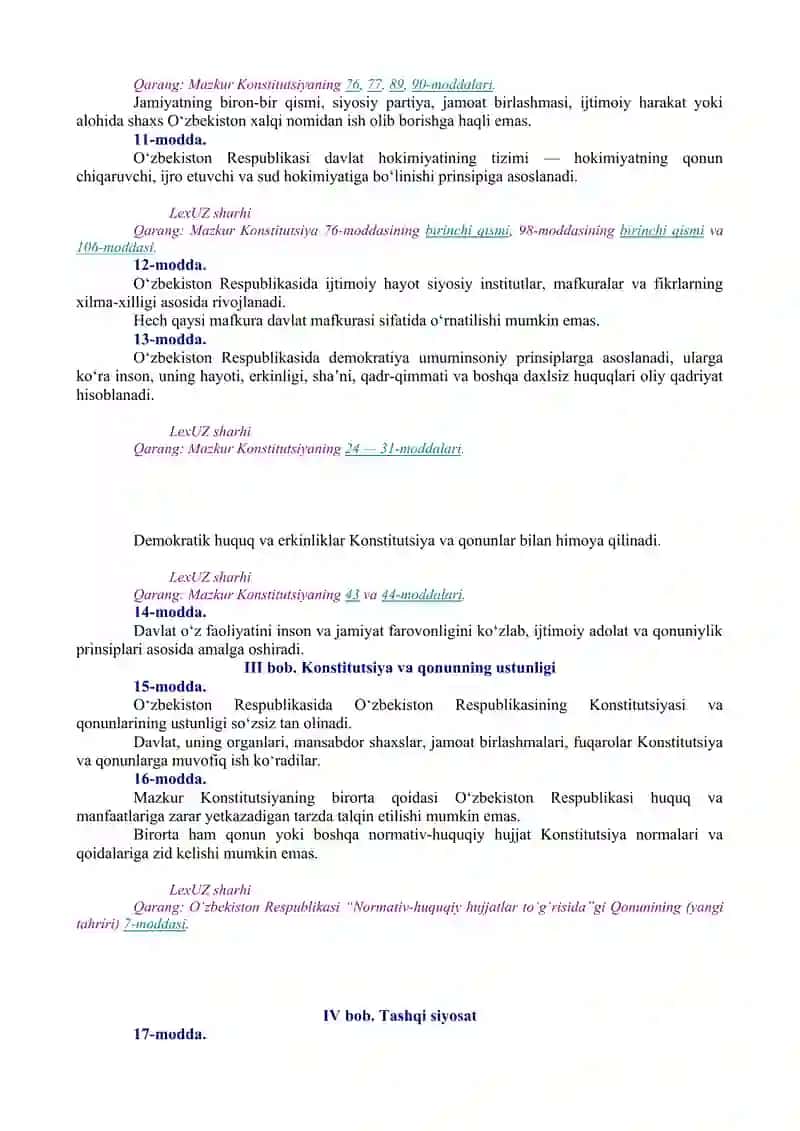 O'zbekiston Respublikasi Konstitutsiyasi 3