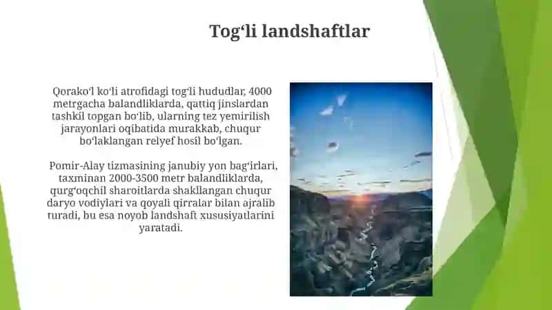 O'zbekistonda landshaftni shakllanishi 3