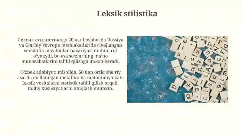 Adabiy til uslubiyati 3