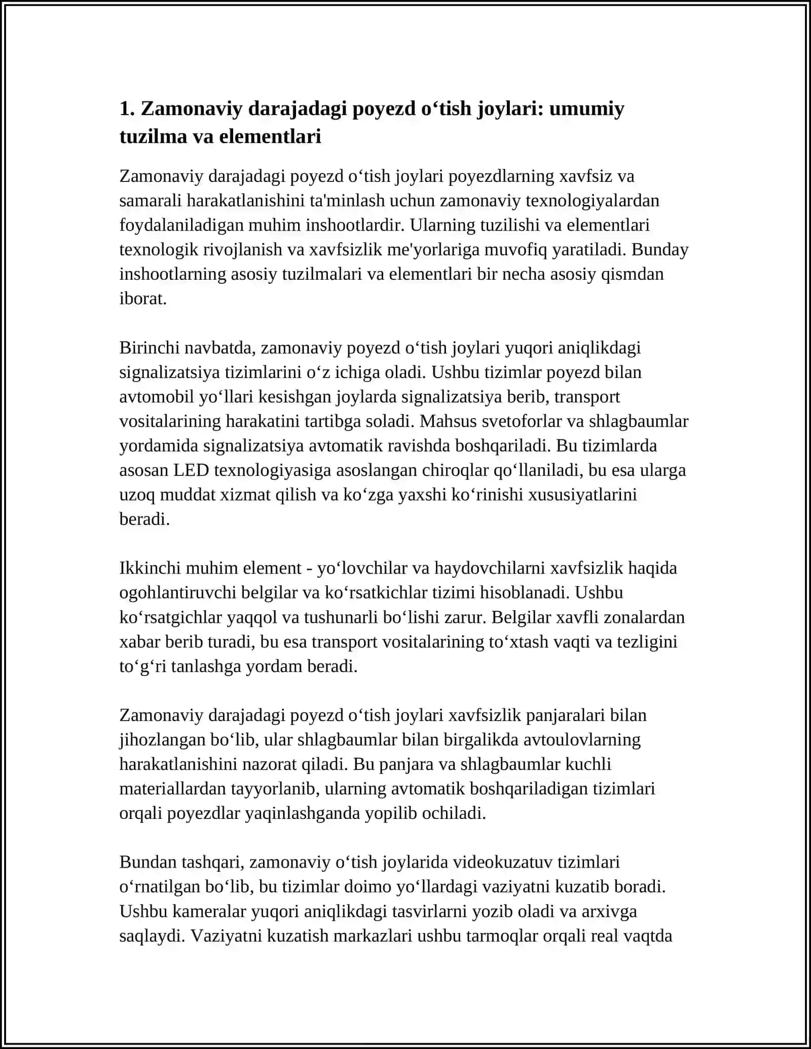 ZAMONAVIY PEREYEZD QURILMALARI (MAPS) 3