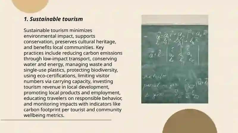 Sustainable tourism 3