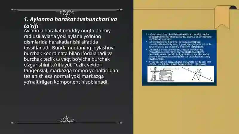 Aylanma harakat tushunchasi va ta'rif 3