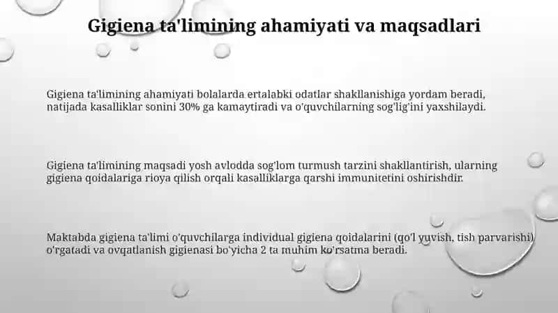 O’quvchilarnigigyeniktarbiyalash 3