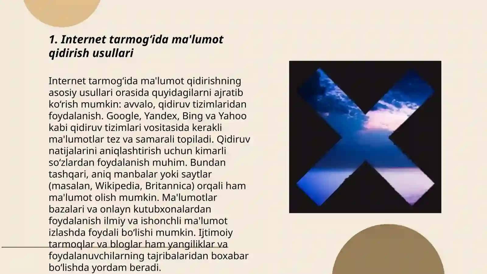 Internet tarmog'ida malumot qidirish 3
