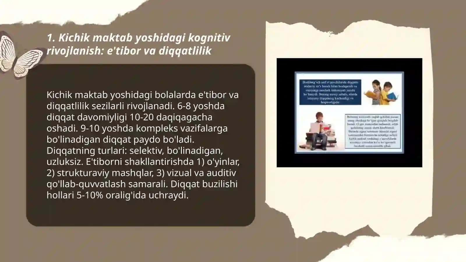 Kichik maktab yosh davridagi psixik rivojlanish xususiyatlari 3