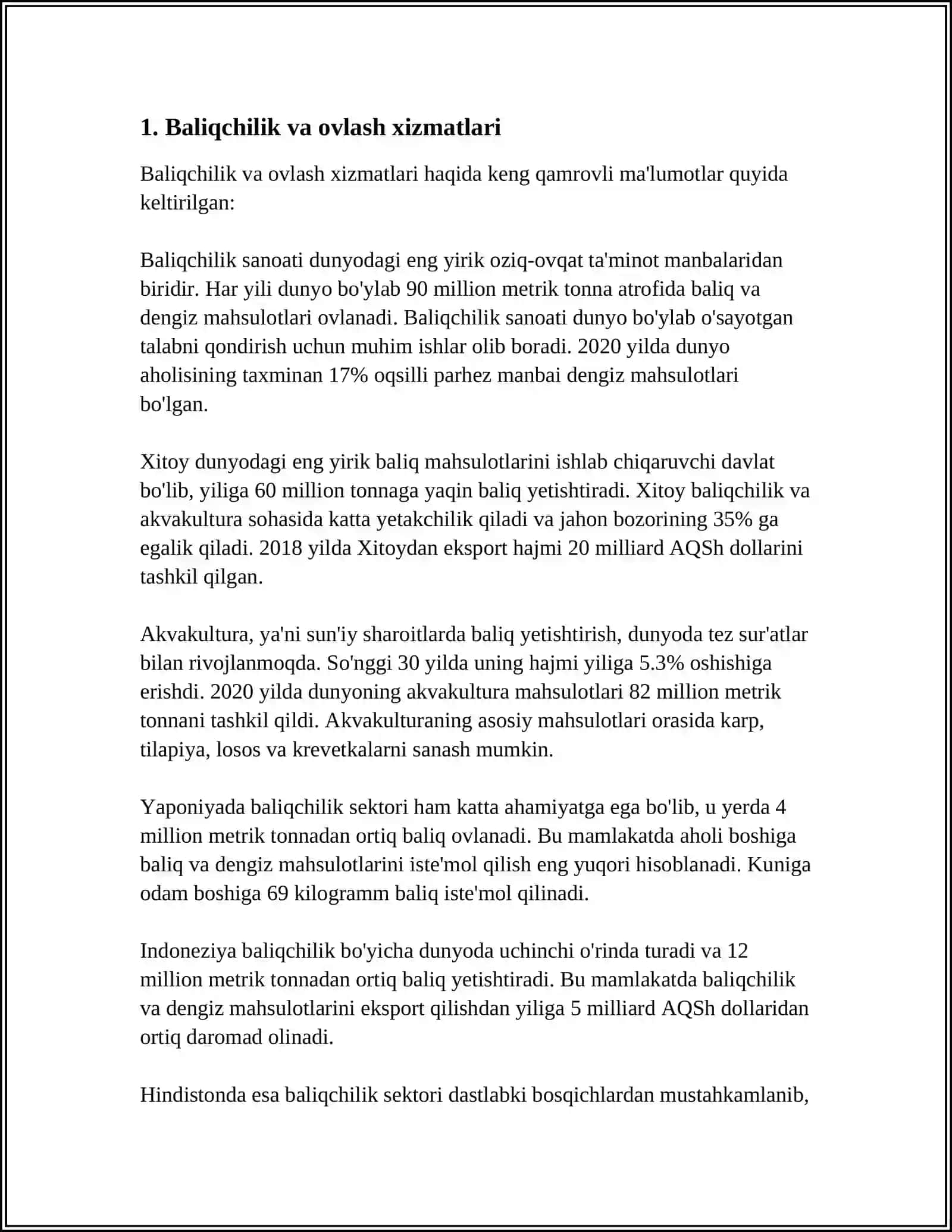 DENGIZ EKOSISTEMASI. XIZMATLARI 3