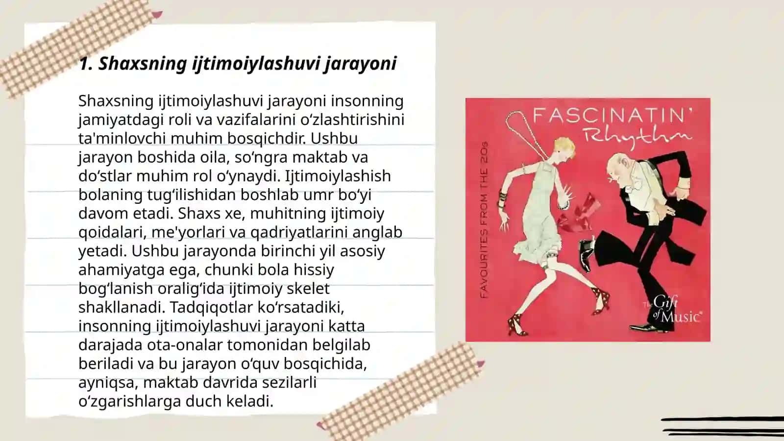 Shaxsning ijtimoiylashuvi jarayoni 3