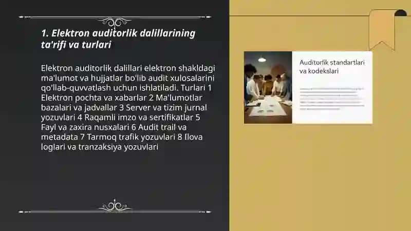Elektron auditorlik dalillari: xususiyatlari va xavflari 3