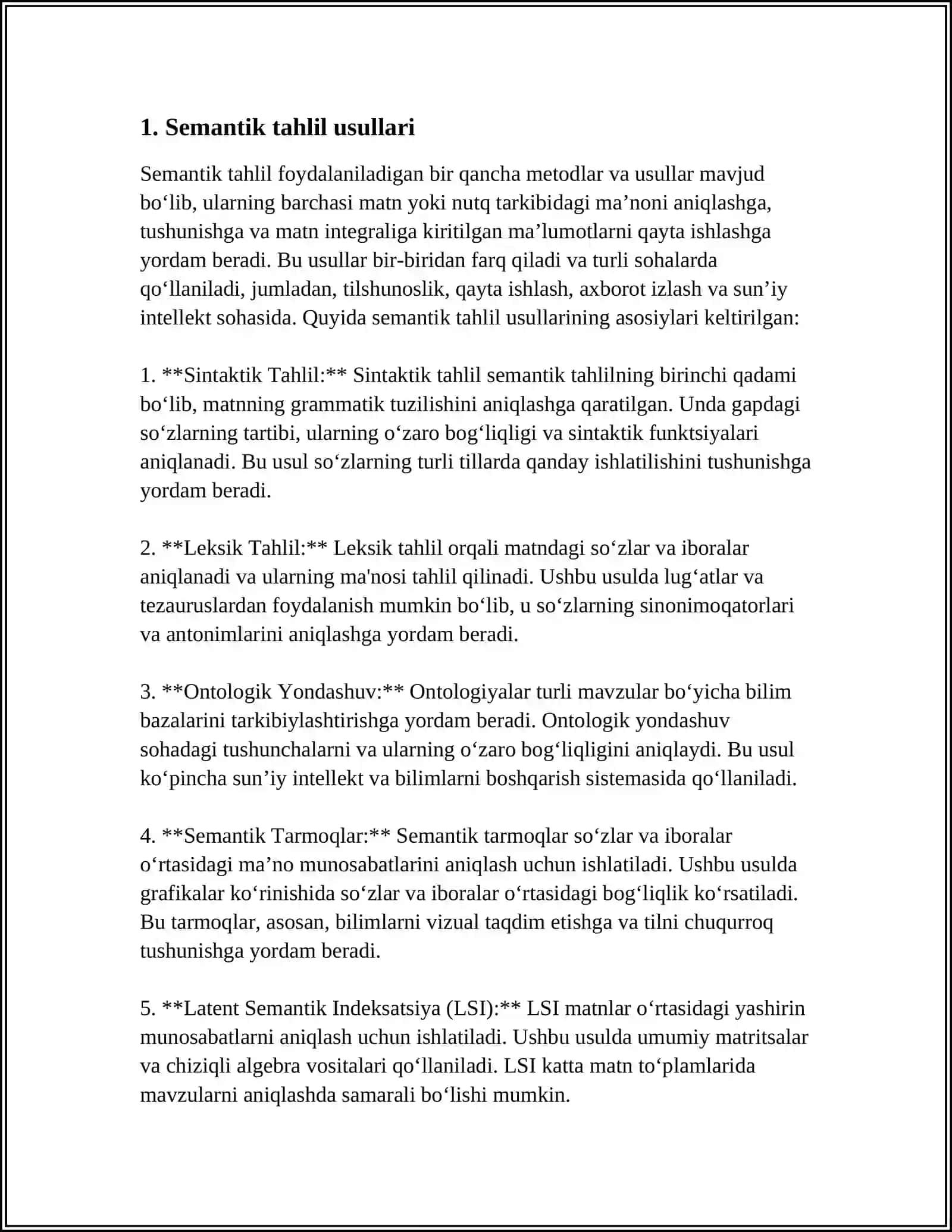 TERMINLARNING MONOSEMENTIK XARAKTERI 3