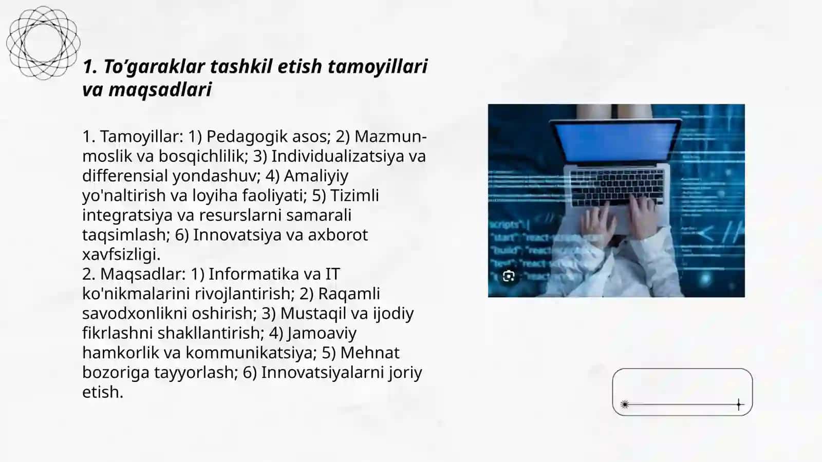 Informatika va axborot texnologiyalari fanidan to’garaklarni tashkil etish metodikasi 3