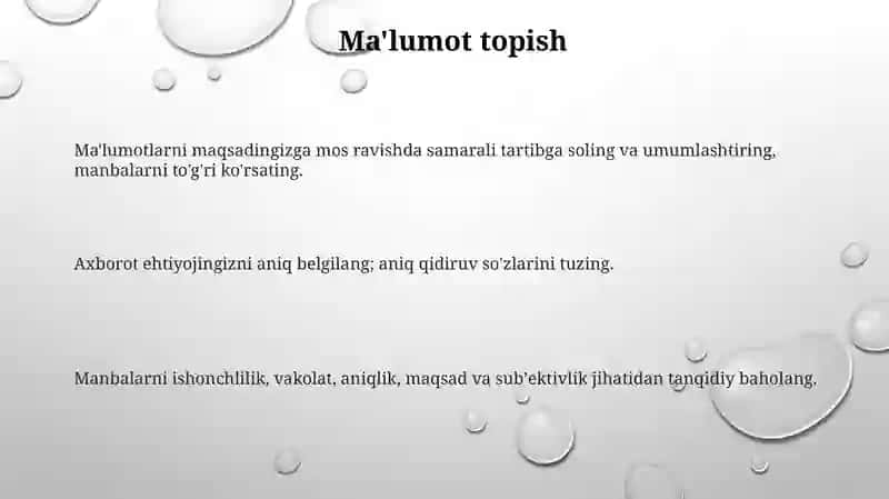 Maktab o'quvchising axborot madaniyati asoslari 3