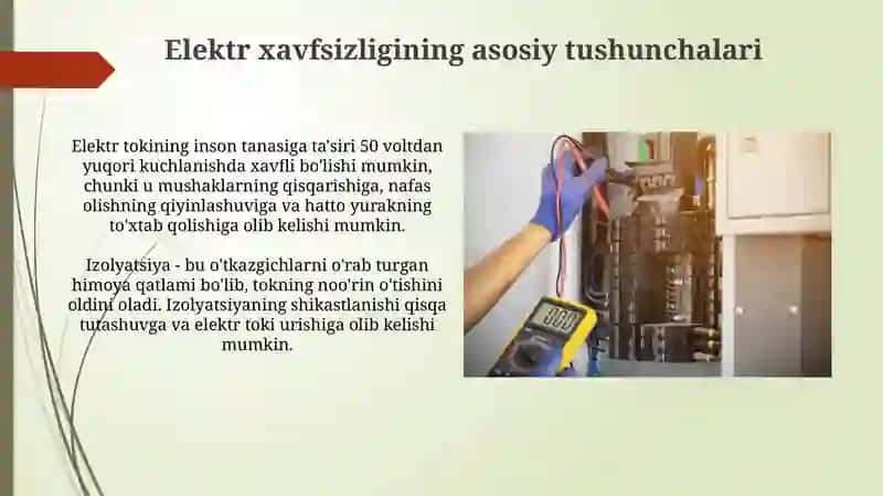 Elektr xavfsizligi asoslari 3