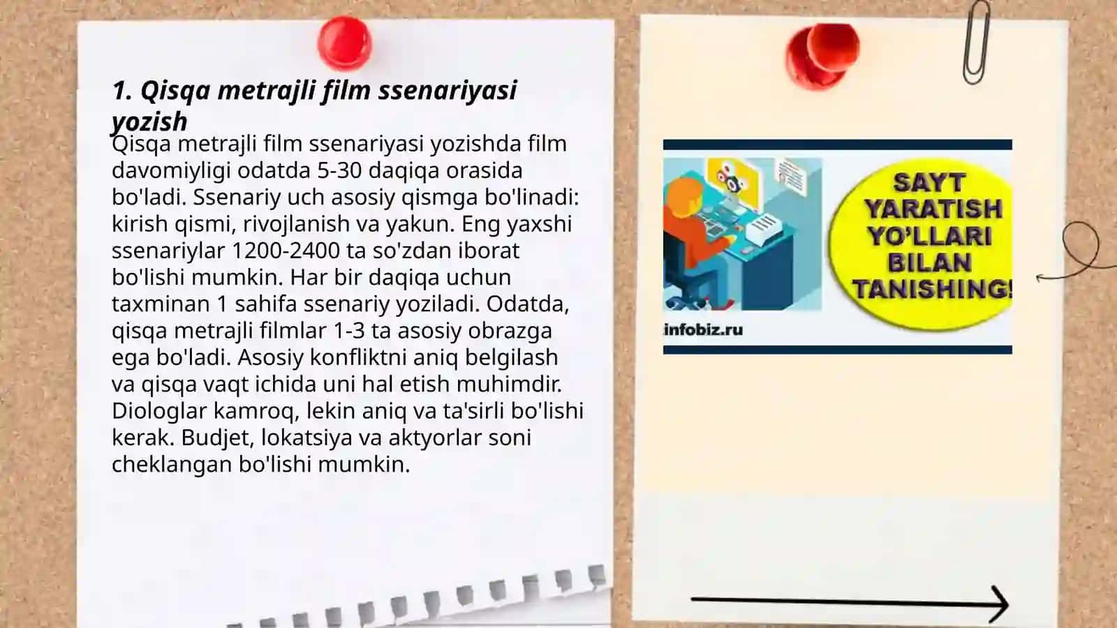 Qisqa metrajli vizual mediamahsulot yaratish 3