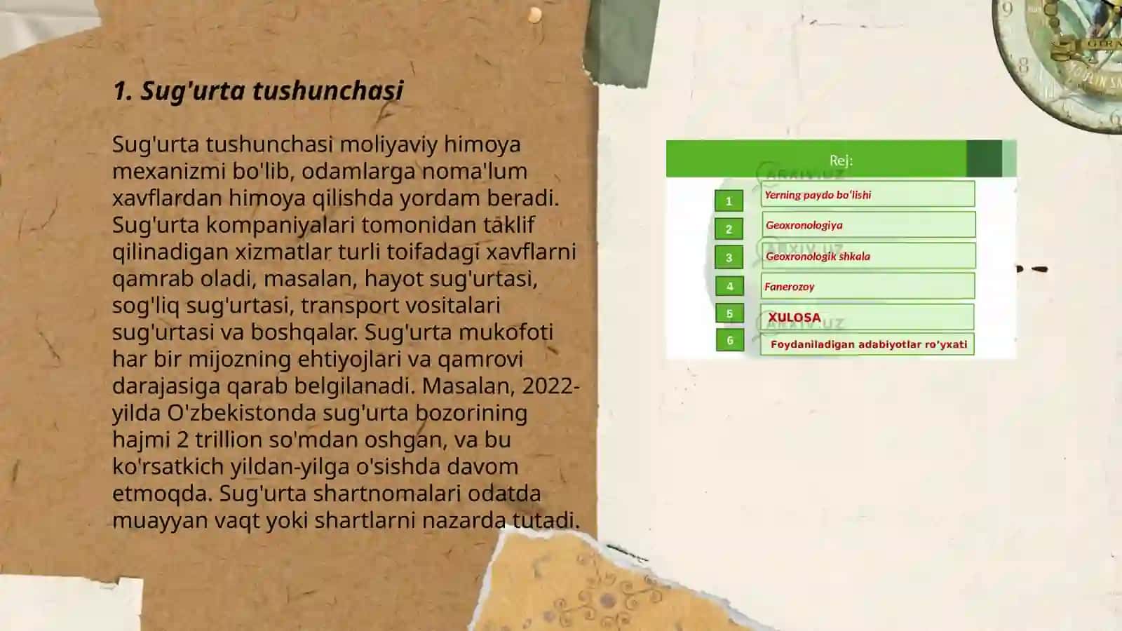 Sug’urta haqida umumiy tushuncha 3