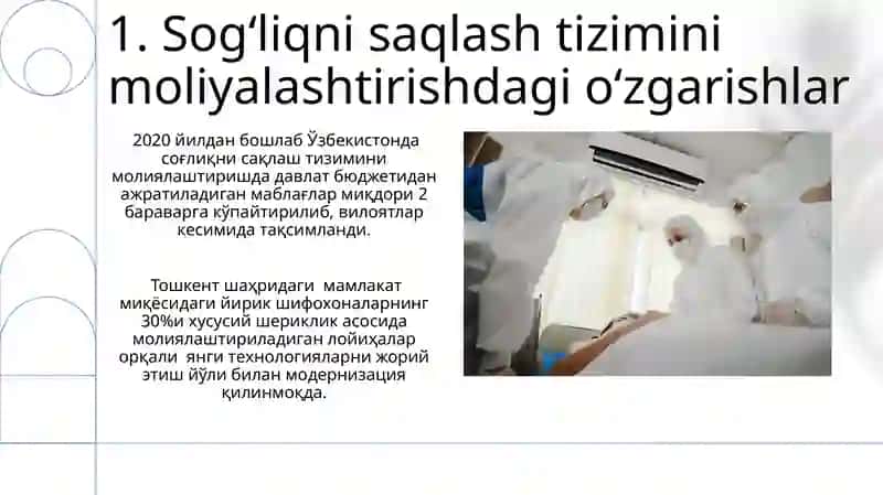 O'zbekistonda sog'liqni saqlash tizimida islohotlar 3