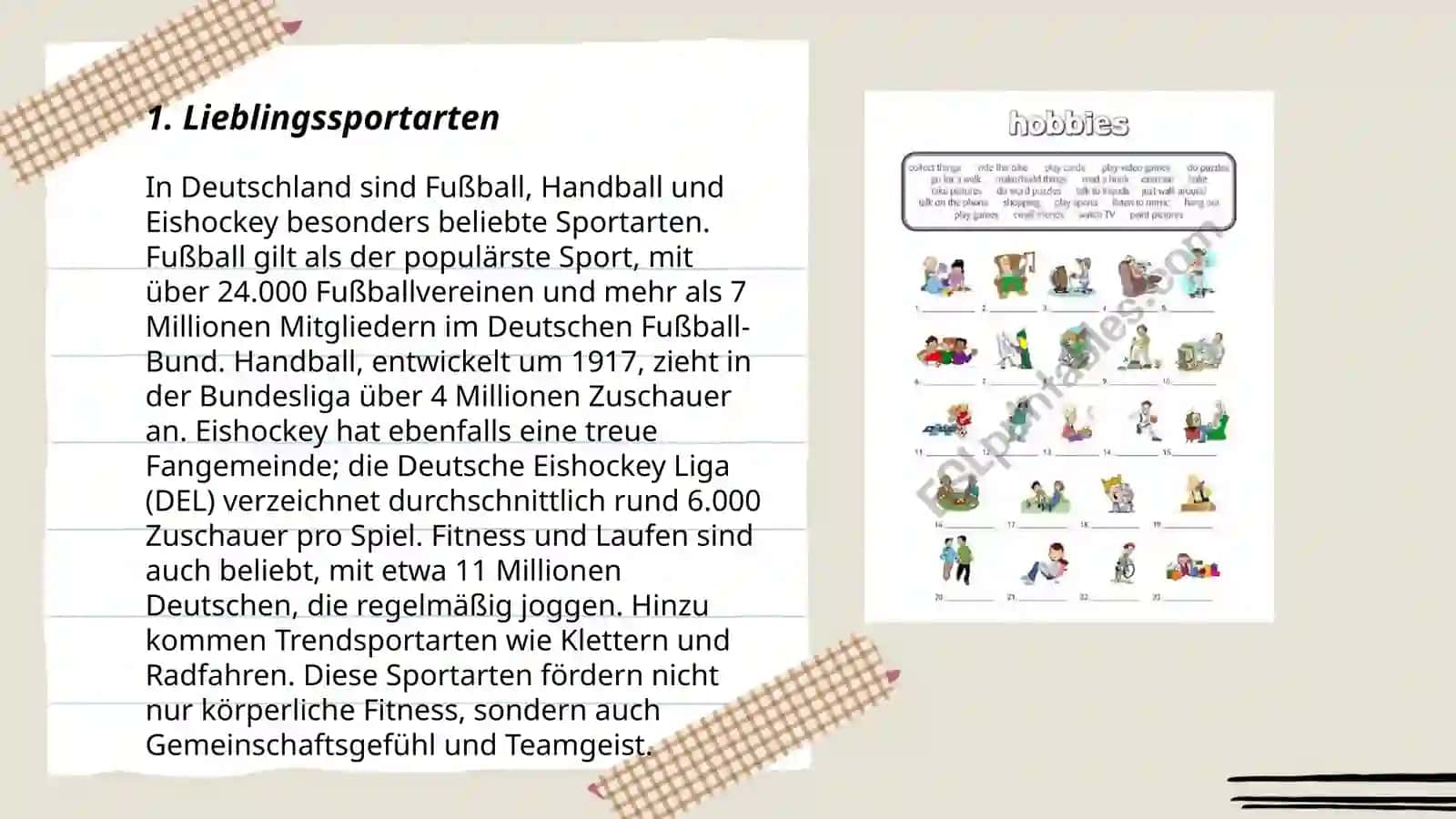 Lieblingssportarten in Deutschland 3