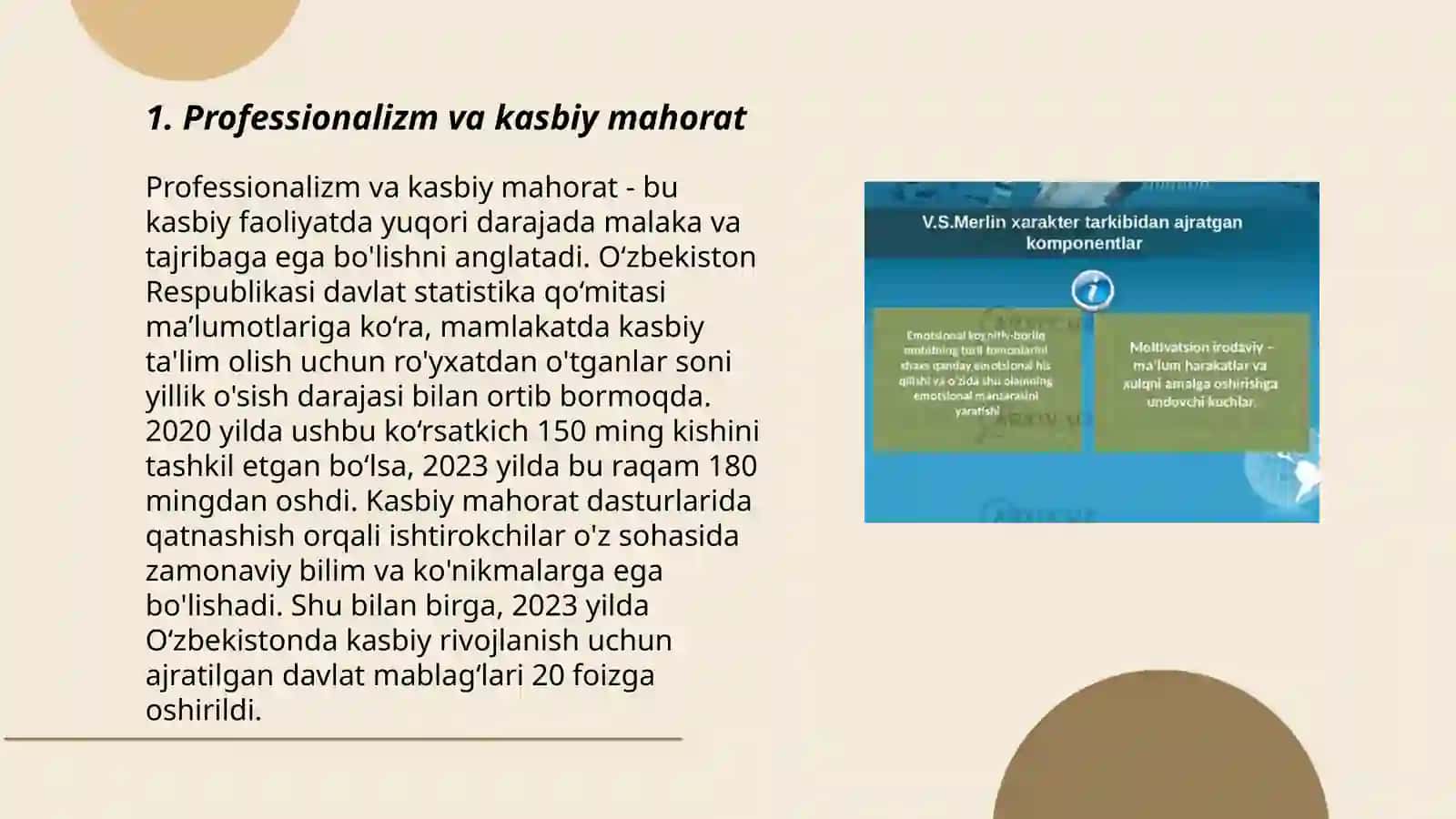 Shaxsning malaka va odatlari 3