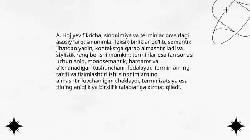 Tilshunoslik terminlari haqida fikr bildirish 3