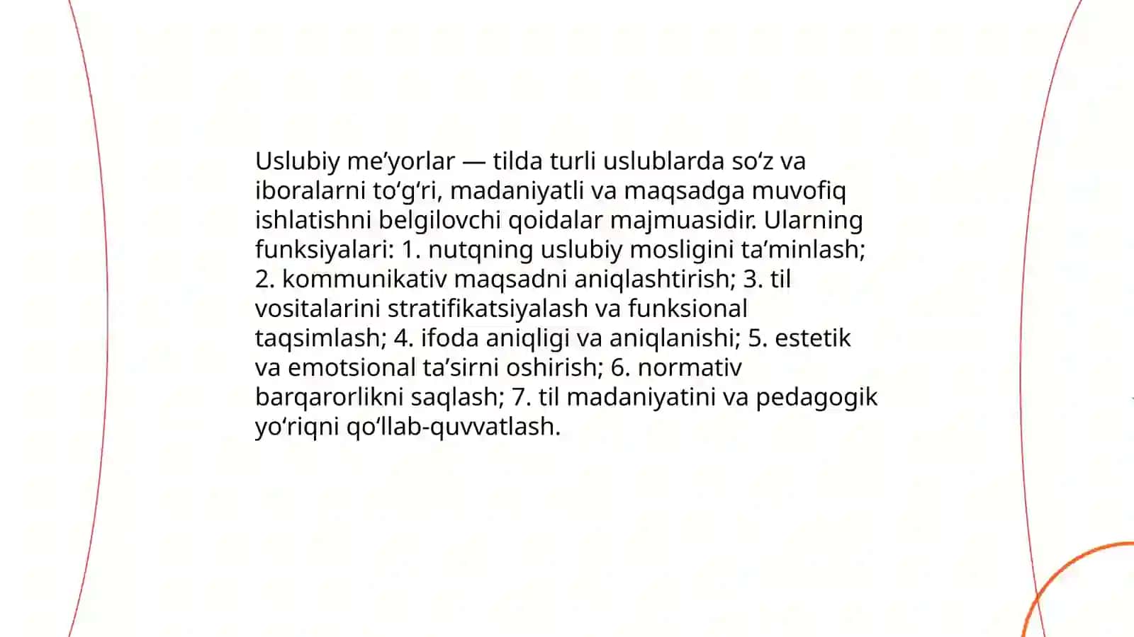 Uslubiy meʼyorlar 3