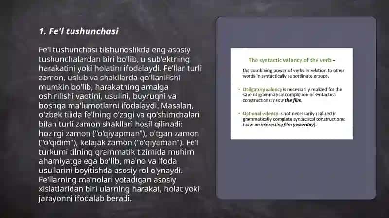 Fe'l va uning grammatik kategoriyalari 3