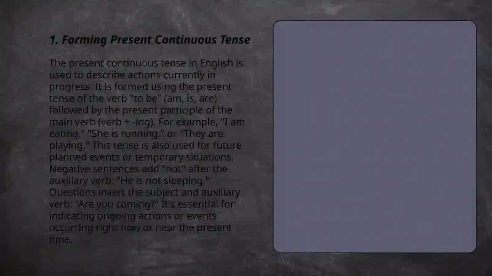 Present continuous 3
