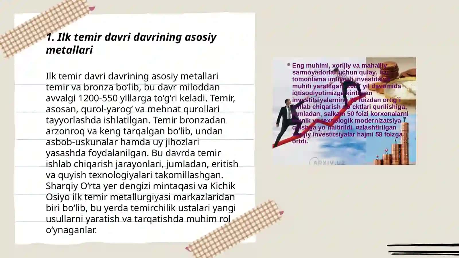 Ilk temir davrining oʻziga xos xususiyatlari 3