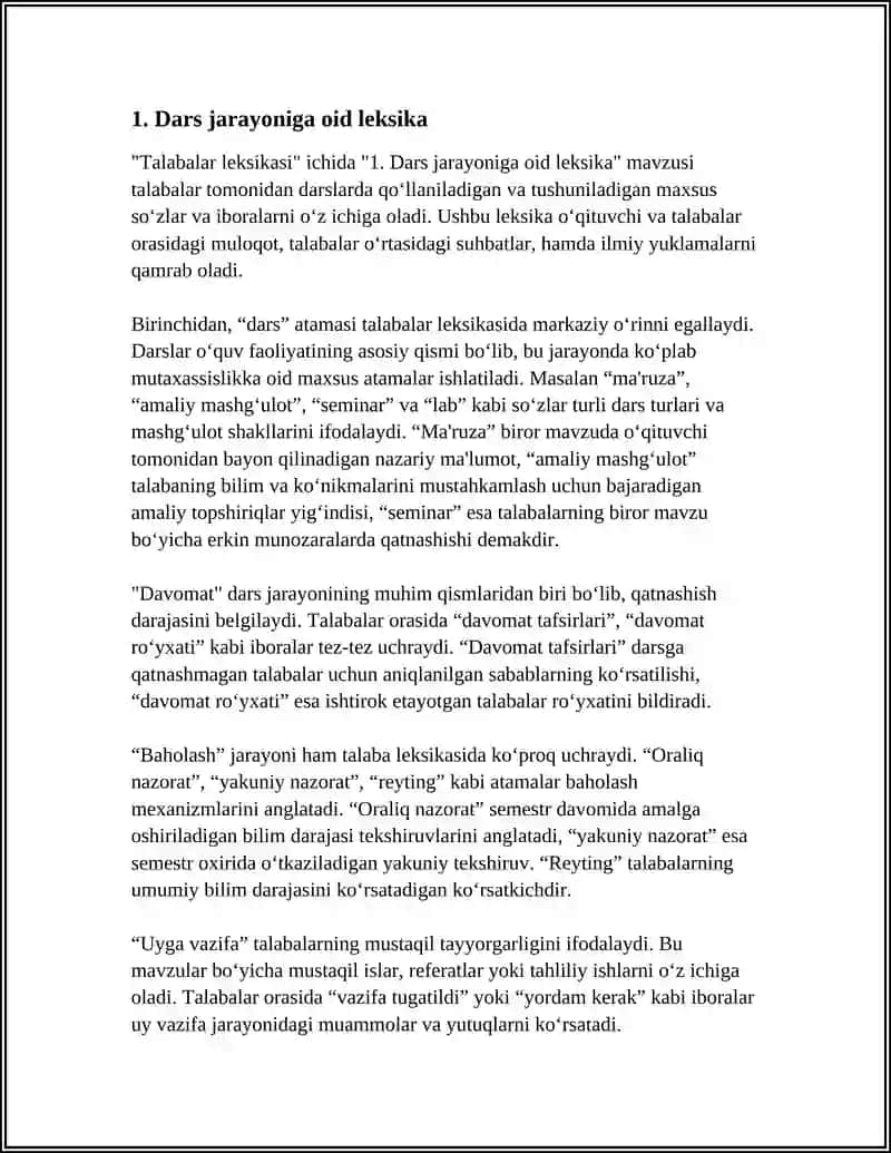 TALABALAR LEKSIKASI 3