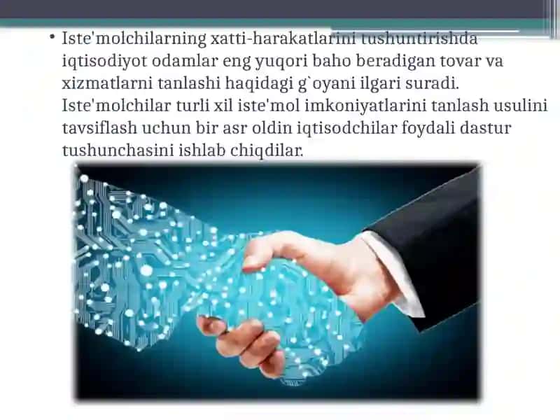 Iste'molchining tanlov nazariyasi 3