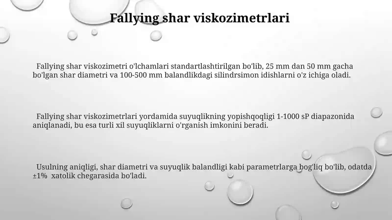 Suyuqliklarning qovushqoqligi va ularni aniqlash usullari 3
